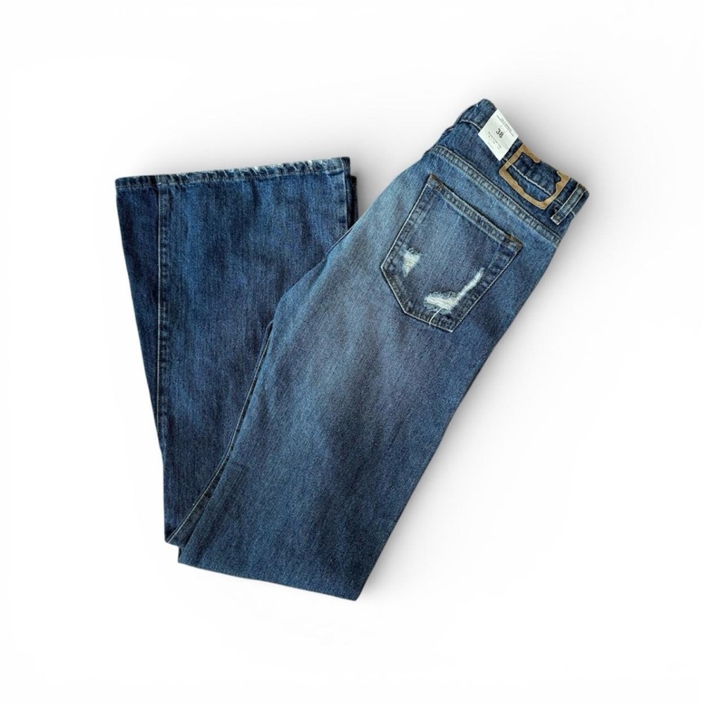 NWOT Zara Retro 70s Relaxed Fit Blue Jeans Womens Size 6
